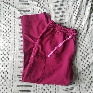 Figs Dark Magenta Scrub Pants XXL